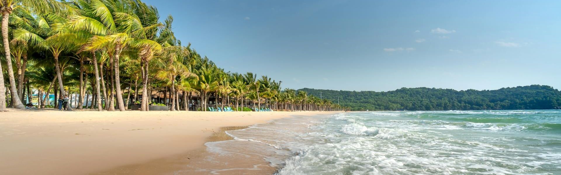 Panoramic view of Phu Quoc’s tropical paradise for a scenic Phu Quoc Tours banner by Legend Travel Group.